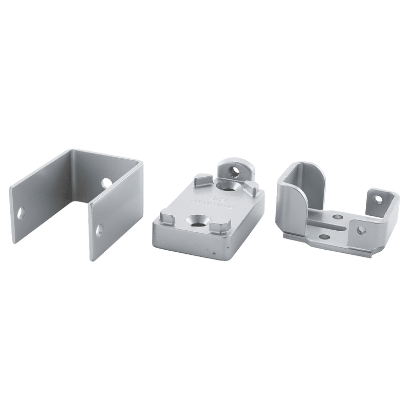 Von Duprin 050330 Mullion Fitting Set, Top and Bottom, For 1654/4954 Mullions, SP28 Aluminum Painted