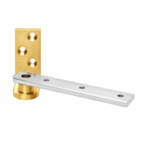 Rixson 127 3/4-LTP Center Hung Side Jamb Attached Pivot, Less Top Pivot, US4-606 Satin Brass