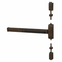 Sargent 12-8715E-96 Fire Rated Surface Vertical Rod Exit Device, Exit Only, 32" Device, 96" Door Height, Less Trim, Less Dogging — US10BE-613E Dark Oxidized Bronze, RHR Right Hand Reverse