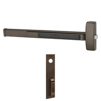 Sargent 12-8863-G-PTB Fire Rated Rim Exit Device, Classroom Function, PTB Thumbpiece Trim, For 43-48 Inch Width Door, Less Dogging, Reversible, Less Cylinder, US10B-613 Oil Rubbed Bronze
