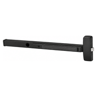 Sargent 16-43-8888-F Rim Exit Device, Multi-Function, Less Trim Exit Only, Flush End Cap, For 33-36 Inch Width Door, Cylinder Dogging, BSP Black Suede Powder Coat