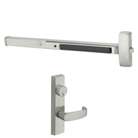 Sargent 16-8804-F-ETL Rim Exit Device, Night Latch Function, For 33-36 Inch Width Door, Cylinder Dogging, LA Keyway, Keyed Different, US32D-630 Satin Stainless Steel