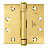 Ives 5BB1 4.5 x 4.5 Inch NRP Ball Bearing Hinge - US4-633 Satin Brass (Steel)