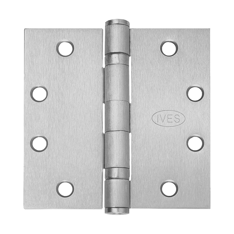 Ives 5BB1 4.5 x 4.5 Inch Ball Bearing Hinge - US26D-652 Satin Chrome (Steel)