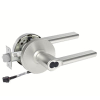 Sargent 60-RX-10XG05-LMD-24V US26D satin chrome cylindrical lever lock, request to exit, LFIC core, 24V wiring