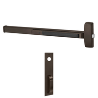 Sargent 8863-F-PTB Rim Exit Device, Classroom Function, PTB Thumbpiece Trim, For 33-36 Inch Width Door, Hex Key Dogging, Reversible, Less Cylinder, US10BE-613E Dark Oxidized Bronze
