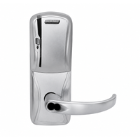 Schlage Electronics AD400CY70MSSPA Electronic Push Button Locks, Sparta Lever, US26D-626 Satin Chrome