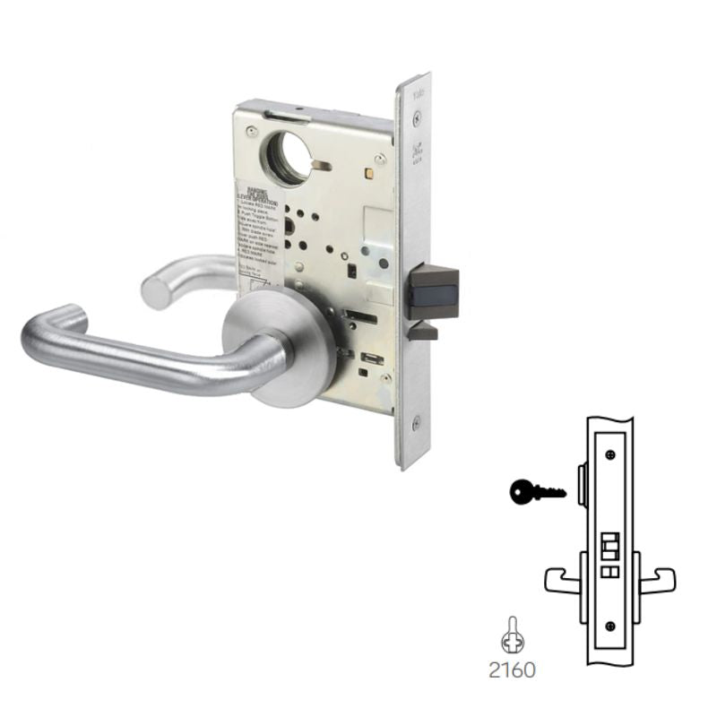 Accentra (Yale) CRR8891FL-12VDC-626-REX-LC Electric Mortise Lock, Outs