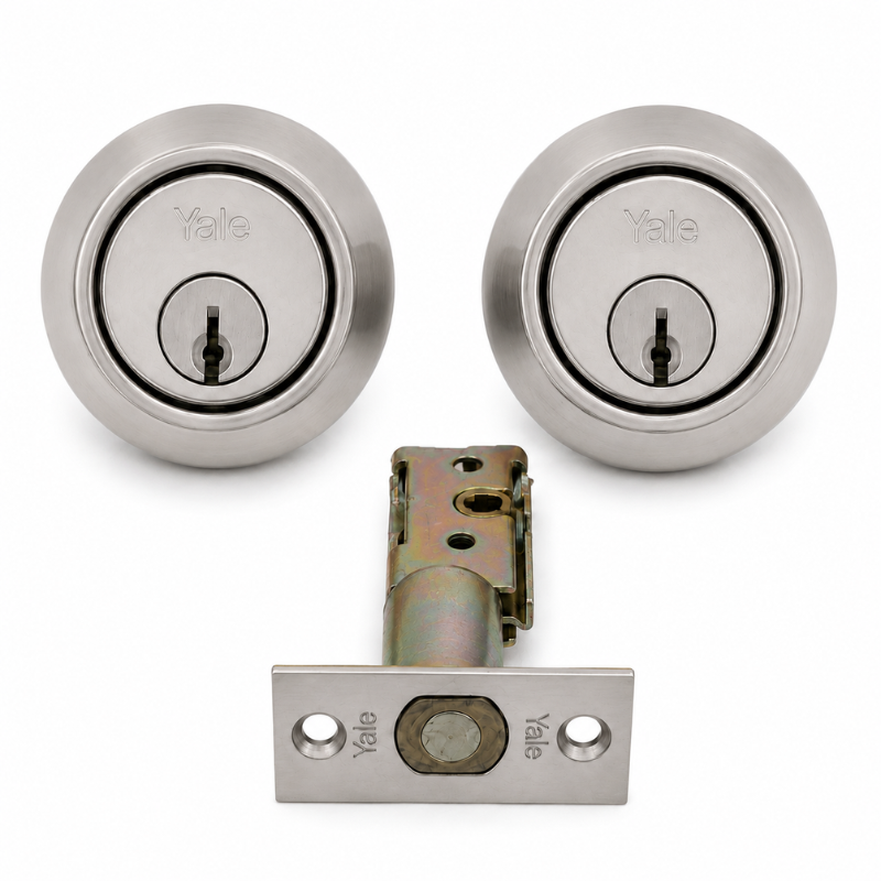 Accentra (Yale) 3322B-US26D Double Cylinder Deadlock 2 3/4 BS KR Satin Chrome Finish