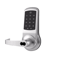 Accentra AU-NTB613-NR-626 Nextouch pushbutton keypad cylindrical lock, satin chrome, lever handle