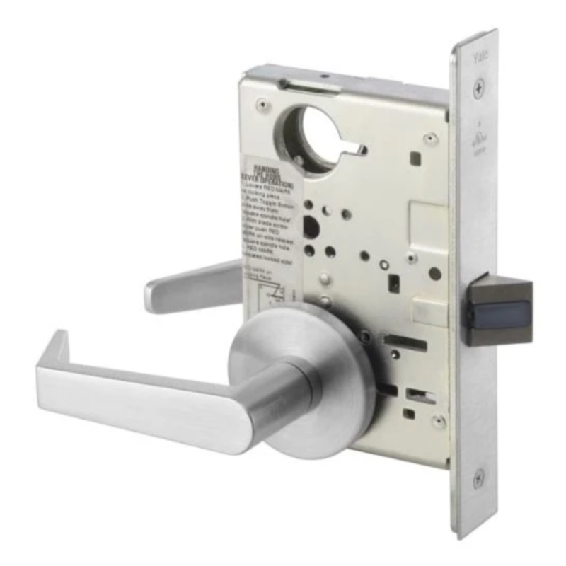 Accentra (Yale) 8707FL-AUE-US26D Mortise Lock, Entrance Function, Sch "C" KR, Satin Chrome