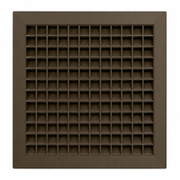 Air Louvers 1900ASG-12x12-BZ Fire-Rated Security Door Louver Adjustable with Security Grille Mineral Bronze Material