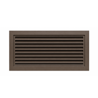 Air Louvers 800A1-BZ Metal Door Louver with Inverted "Y" Blades Self-attaching, Powder Coat Bronze Finish