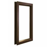 Air Louvers VLFEZ Beveled Vision Lite For 3/16'' to 1/4'' Glass, Self-Attaching, Bronze Material