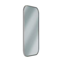 Bradley 7B1-0018360 Elvari Series frameless mirror, stainless steel, rounded corners, 18" x 36"