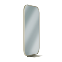 Bradley 7B1-2018300 Elvari Series 18"x30" frameless mirror with shelf, brushed nickel (BN) finish