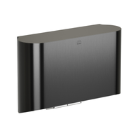 Bradley 2B4-2110000 Elvari surface mounted hand dryer, black brushed finish with curved front