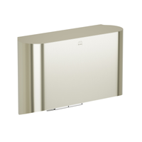 Bradley 2B4-2110000 Elvari surface mounted hand dryer, BN brushed nickel, curved rectangular cover