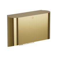 Bradley 2B4-2110000 Elvari surface mounted hand dryer in brushed brass finish with curved front