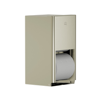 Bradley 5B2-110000-BN Elvari surface-mounted toilet tissue dispenser, brushed nickel, medium-capacity