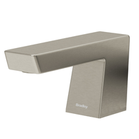 Bradley 6-3700-BN Verge Zen deck-mounted soap & faucet dispenser, brushed nickel finish, angular design