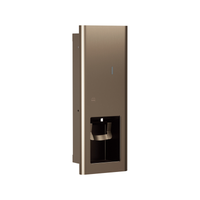 Bradley 6B1-000000 Elvari Series manual recessed liquid soap/gel sanitizer dispenser in bronze (BZ) finish
