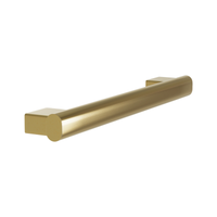 Bradley 8B1-0011800 Elvari Series 18 inch oval grab bar in brushed brass (BR) finish