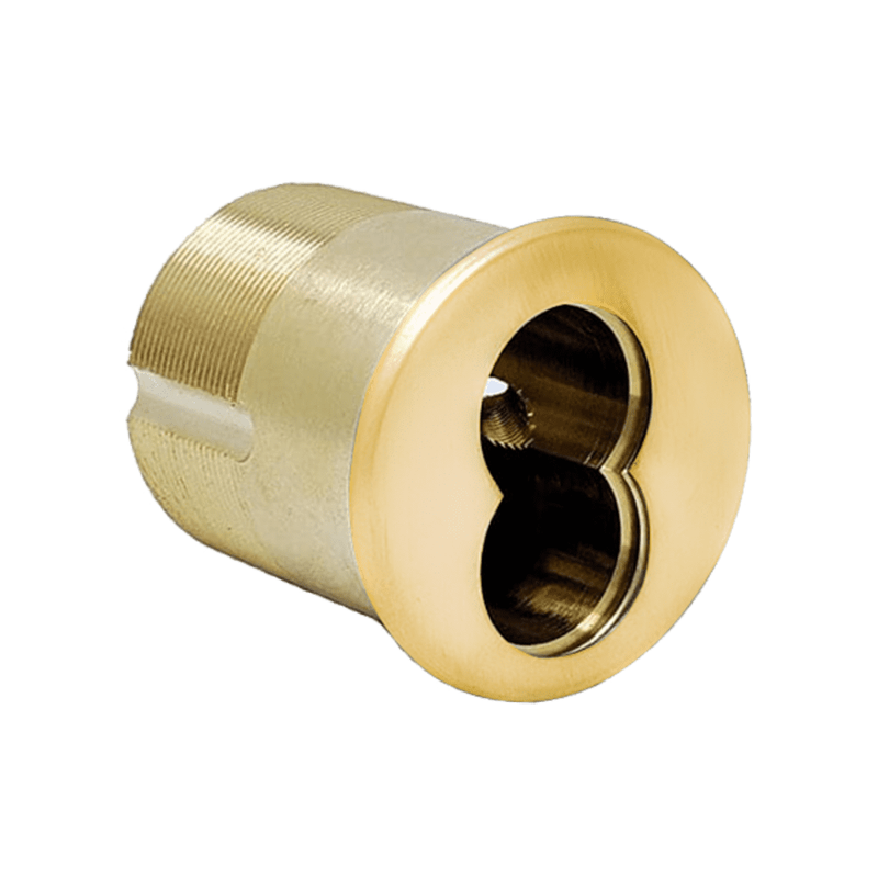 Falcon C987 605 1-3/8" SFIC Mortise Housing, Falcon MA Cam (5621-IC), 6 or 7 Pin, Bright Brass Finish, Non-Handed