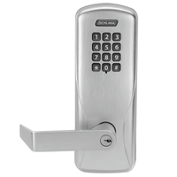 Schlage Electronics CO100CY50-KP-RHO Entrance/Office Electronic Push Button Locks, Rhodes Lever - US26D-626 Satin Chrome