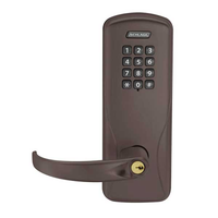 Schlage Electronics CO100CY50-KP-SPA Entrance/Office Electronic Push Button Locks, Sparta Lever - US11-643E Aged Bronze