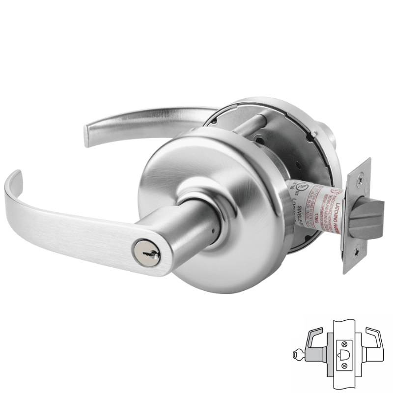 Corbin Russwin CLX3357-PZD Cylindrical Lock, Storeroom or Closet Funct Corbin Russwin CLX3357-PZD Cylindrical Lock, Storeroom or Closet Funct