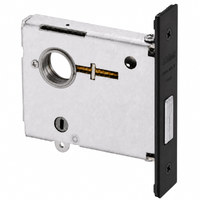 Corbin Russwin DL4113-LC-BSP mortise deadlock, black suede powder coat faceplate, less cylinder