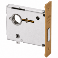 Corbin Russwin DL4113-LC mortise deadlock, less cylinder, satin bronze US10 faceplate