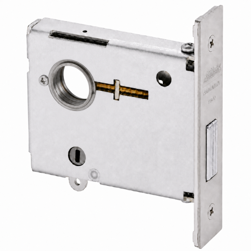 Corbin Russwin DL4113-LC-US26D mortise deadlock, satin chrome, single cylinder less cylinder lock body