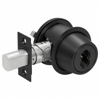 Falcon D241B, Single Cylinder x Turn, Less SFIC Core, 2-3/8"-2-3/4" Adjustable Backset, D200 Series