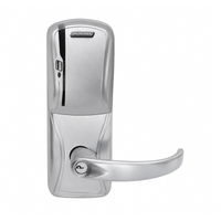 Schlage Electronics AD400CY70MSSPA Electronic Push Button Locks, Sparta Lever, US26D-626 Satin Chrome