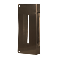 Don Jo 514-10B-CW wrap around plate in oil rubbed bronze for mortise lock with full escutcheon cutout