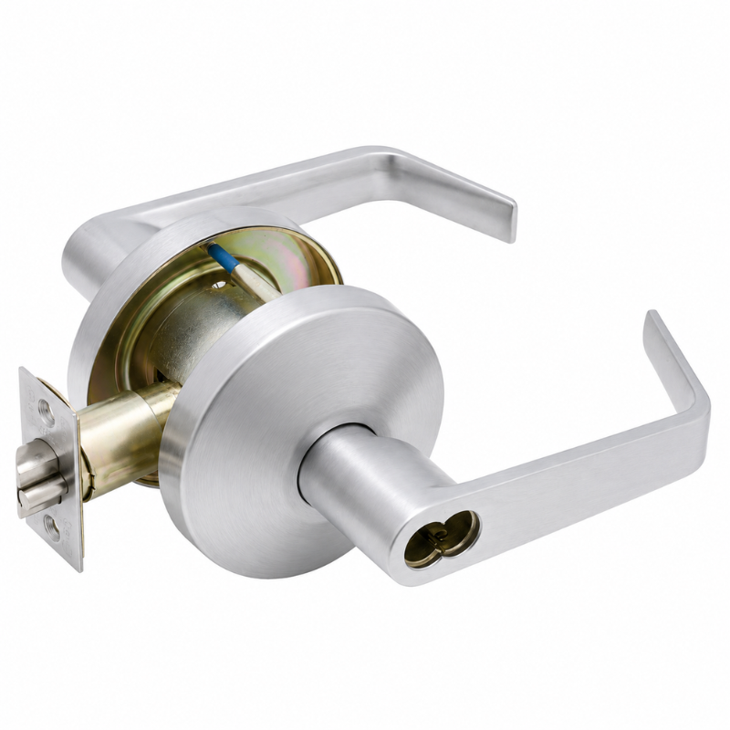 Falcon B581BD-D-626 Cylindrical Lock, Storeroom Function, SFIC Prep Less Core, Satin Chrome Finish