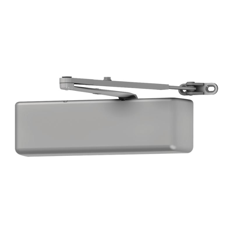 LCN 4041-DEL-REG-689-TBSRT surface door closer, regular arm, delayed action, aluminum painted finish