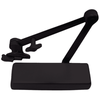 LCN 4040XP-SHCUSH-TBSRT 693 dark bronze surface door closer with spring hold open Cush-N-Stop arm