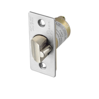 Accentra Yale MCD238 deadlocking latchbolt, square front, 2-3/8" backset, 1" satin steel front