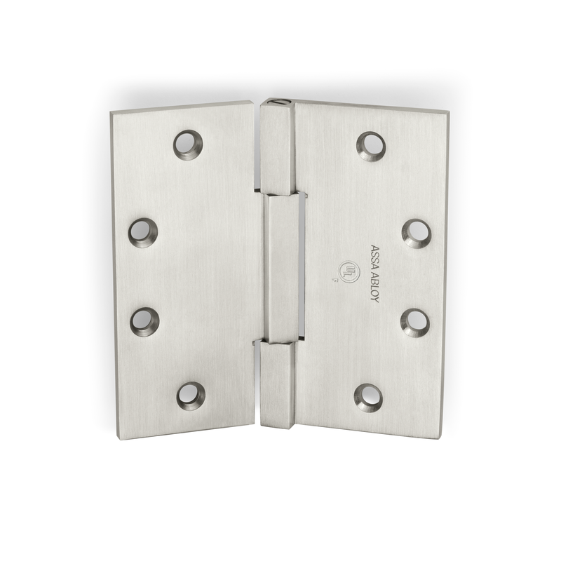 McKinney SQ314-4-1/2x4x4-1/2-US32D Square Barrel Hinge Standard Weight, Five Knuckle, 630 Satin Stainless Steel Finish