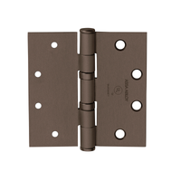 McKinney TA2314-4-1/2x4-1/2-SS Full Mortise Standard Weight Bearing Hinge, Five Knuckle - US10BE-613E Dark Oxidized Bronze