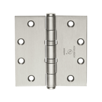 McKinney TA2314-4-1/2x4 Full Mortise Standard Weight Bearing Hinge, Five Knuckle - US32D-630 Satin Stainless Steel