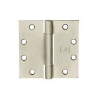 McKinney TA714-4-1/2x4 Full Mortise Standard Weight Concealed Bearing Hinge, Three Knuckle - US15-619 Satin Nickel