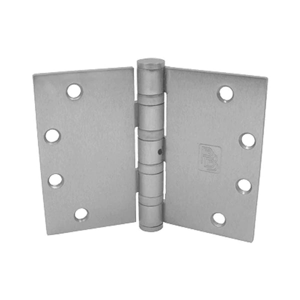 PBB 4B81 6” x 4 1/2” US26D Steel Full Mortise Ball Bearing Heavy Weight Hinge