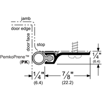 Pemko 303APK-96 Standard Perimeter Gasketing Gray PemkoPrene Mill Aluminum dimensions