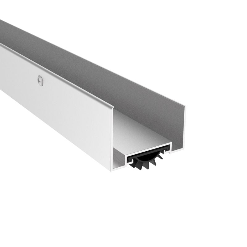 Pemko 222AV Door Bottom Shoe, Vinyl Insert, Mill Finish Aluminum