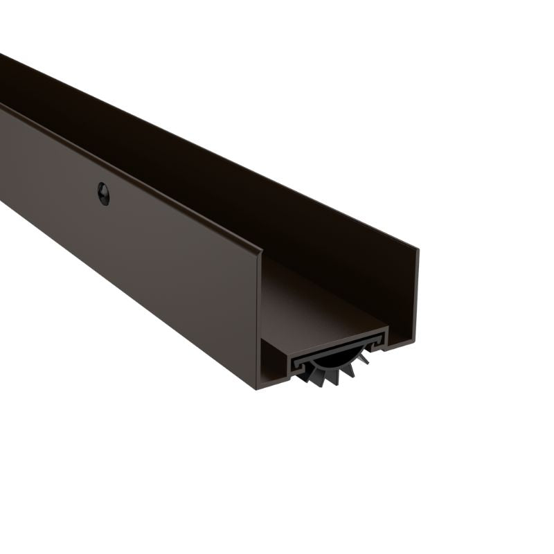 Pemko 222DV Door Bottom Shoe, Vinyl Insert, Dark Bronze Anodized Alumi