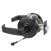 Sargent 60-RX-10XG04-LL-12V BSP black storeroom cylindrical lock, request to exit, LFIC core, L lever, 12V wiring